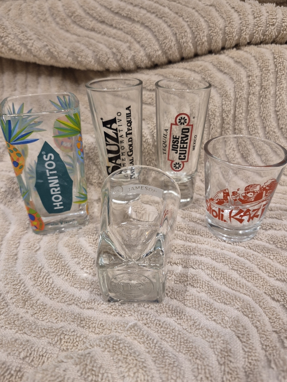 5 Alcohol Themed Shot Glasses